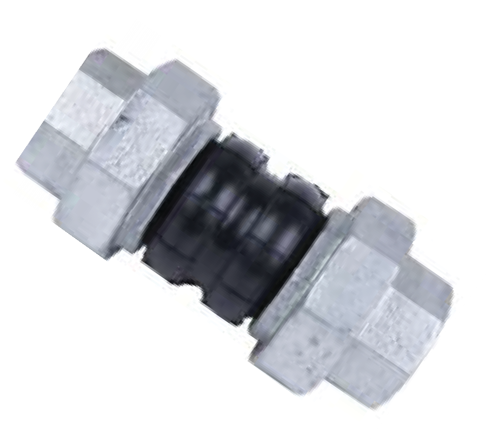 DOUBLE BELLOW RUBBER JOINT UNION